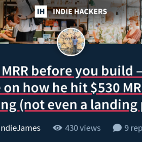 Getting MRR before you build — Daniel Abebe on how he hit $530 MRR with nothing (not even a landing page)