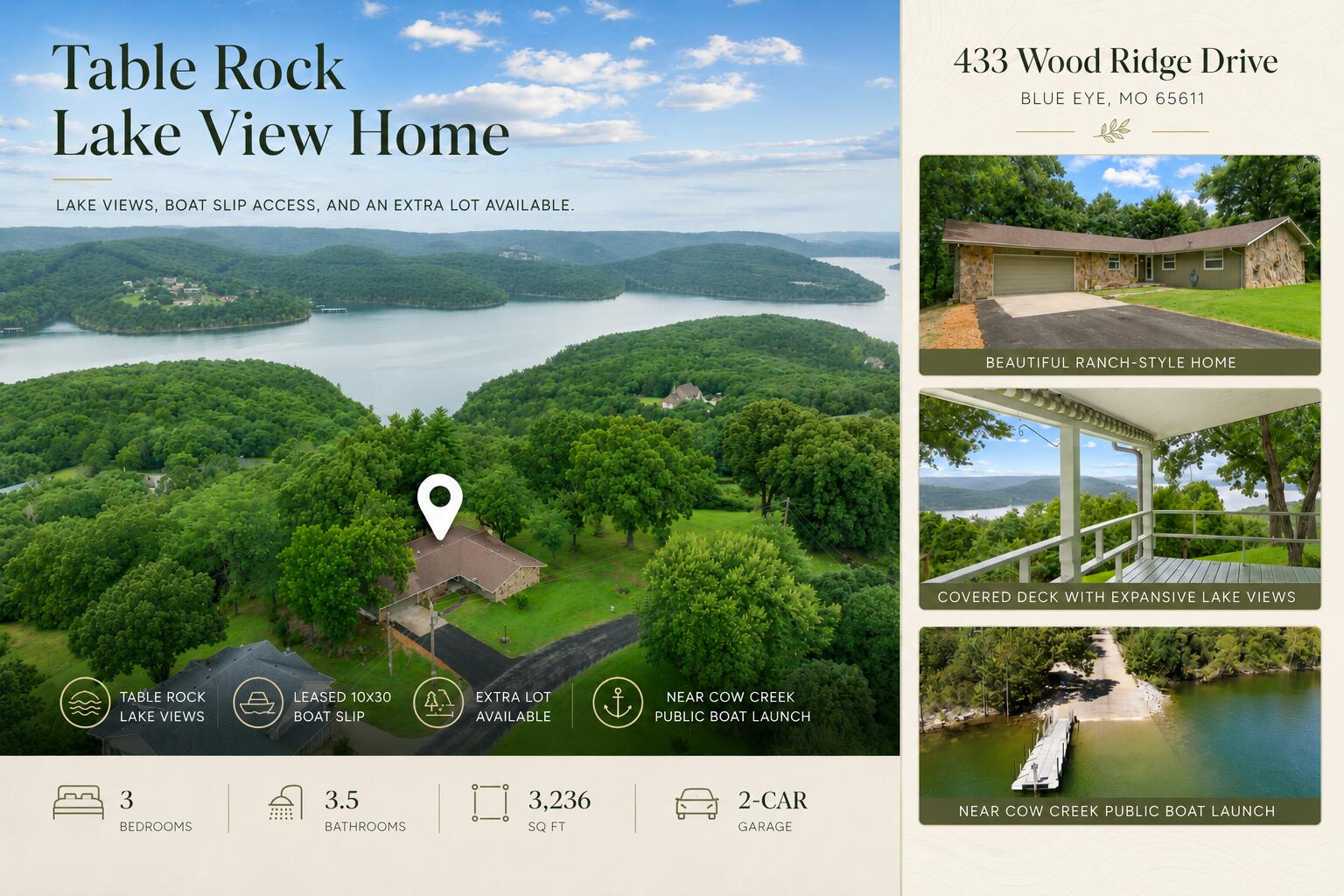 Photo of 433 Wood Ridge Drive Blue Eye MO 65611