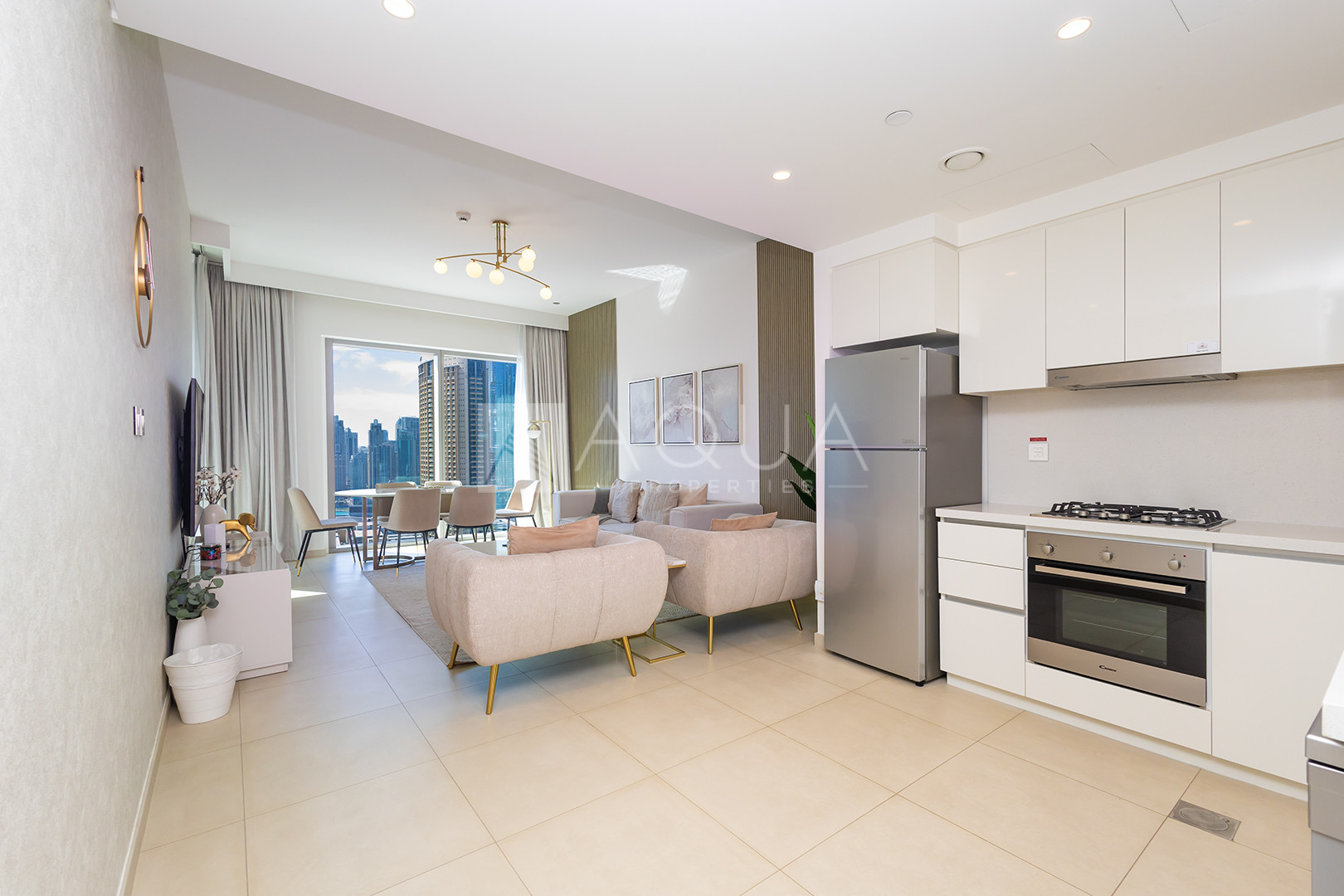 Upgraded and Furnished Apt With Burj View