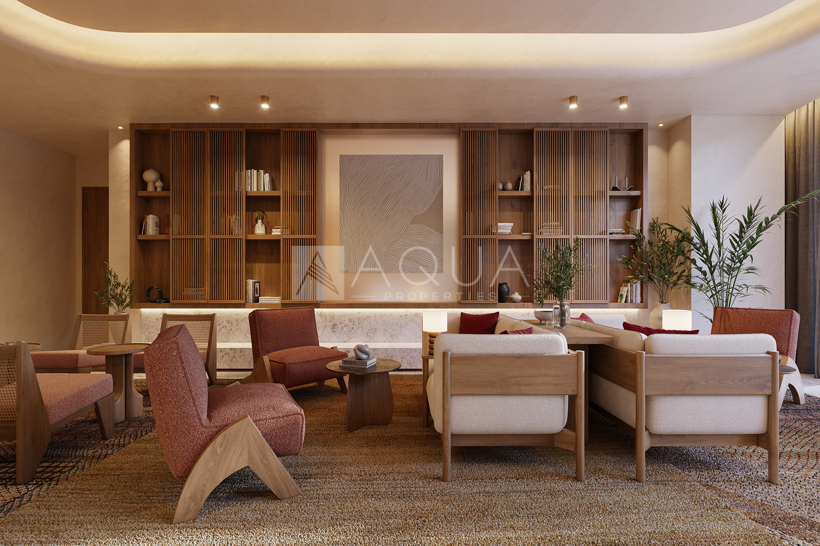 Panoramic Palm Blue Waters Skyline View 