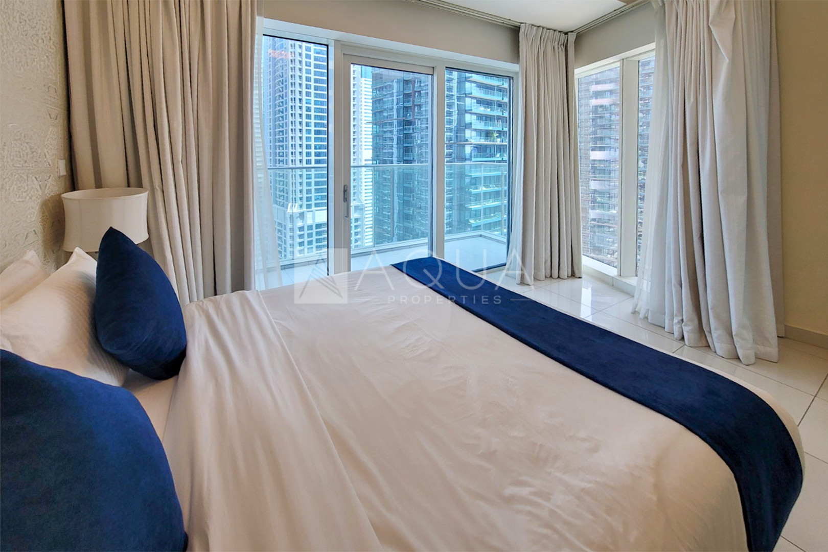 Furnished | 3Bed + Maid | Marina and Sea View