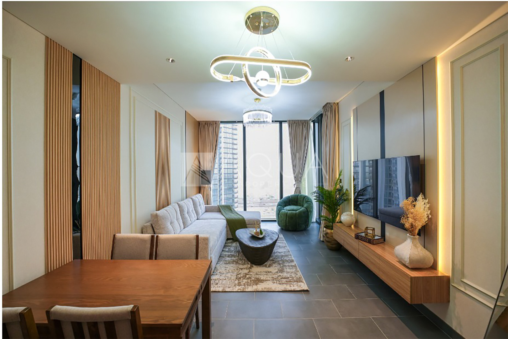 Furnished | 2BR + Maids | Lagoon View    