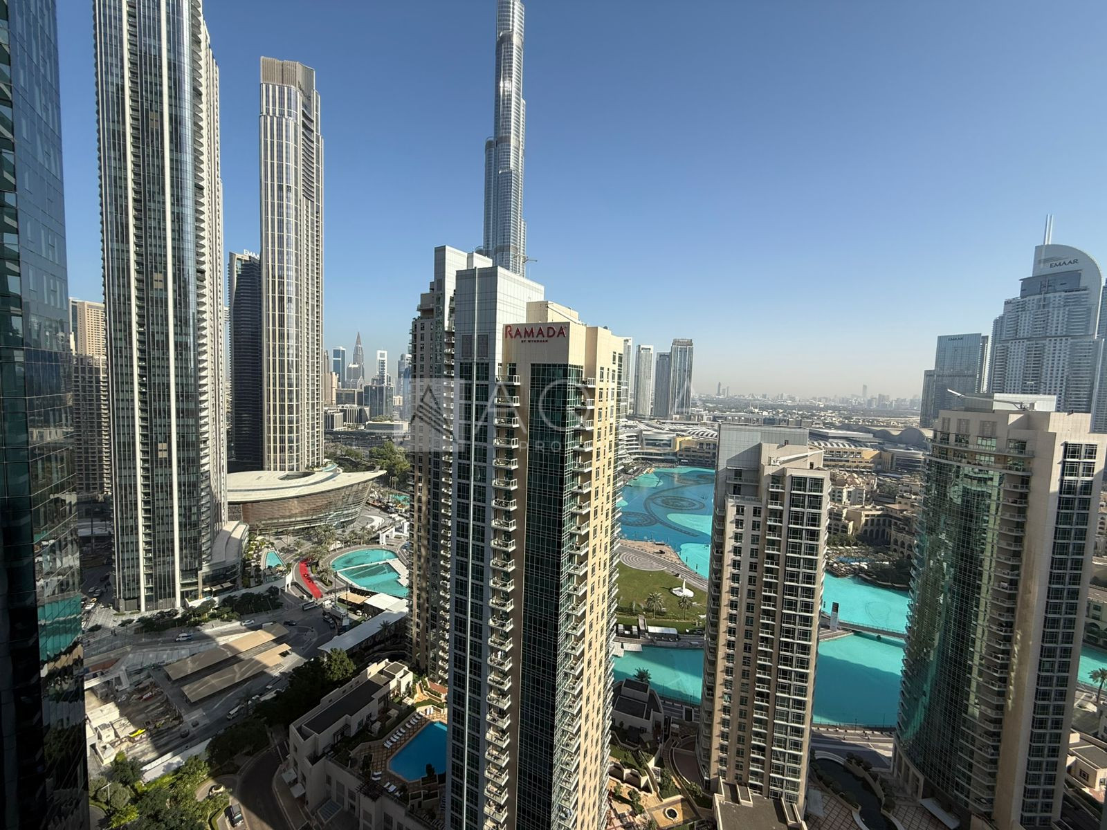High Floor | Unfurnished | Fountain & Burj Khalifa View