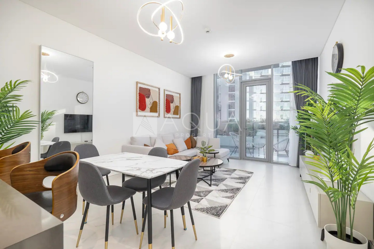 Luxury 1BR with Balcony | Lagoon & Skyline Views | District One