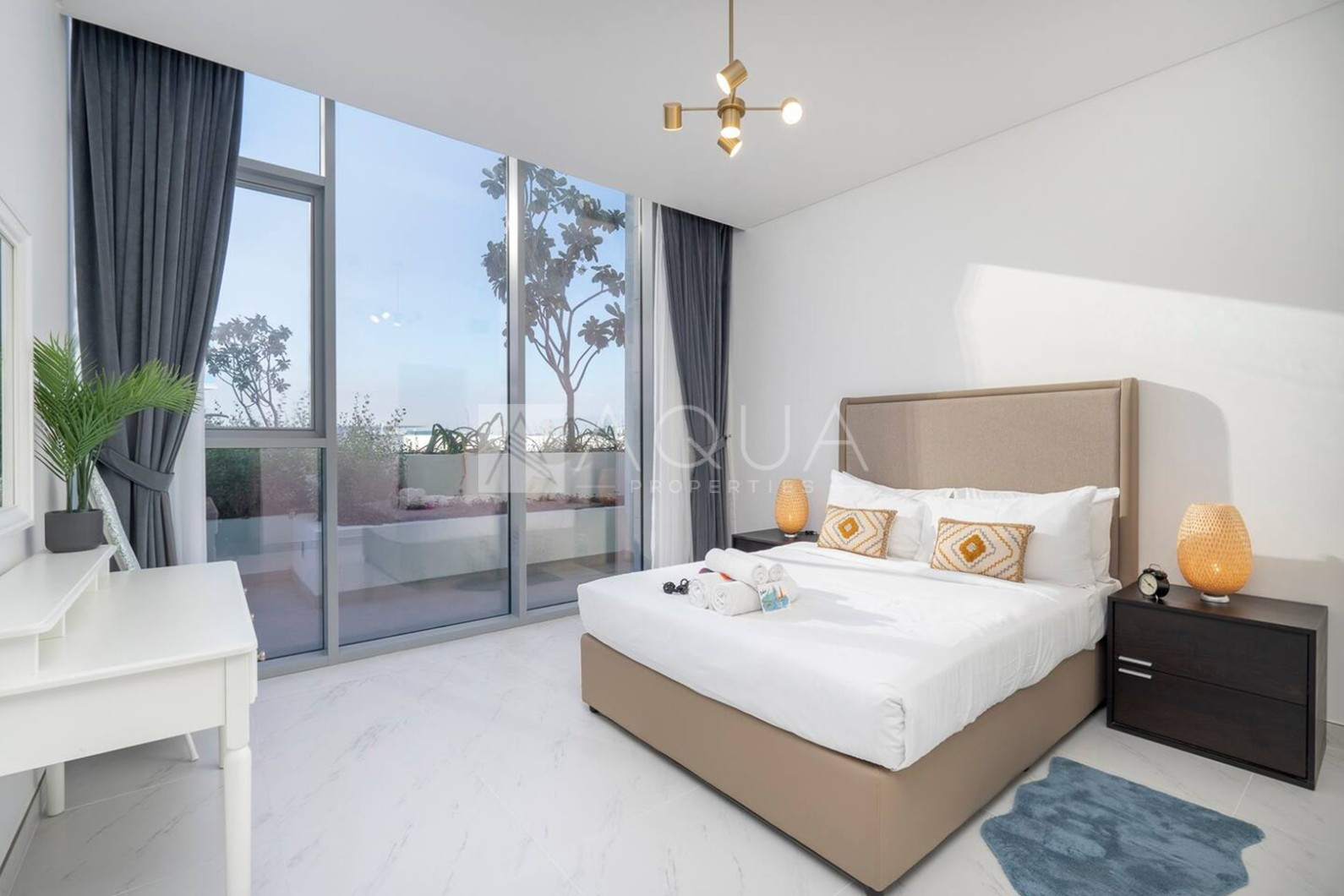 Luxury 1BR with Balcony | Lagoon & Skyline Views | District One