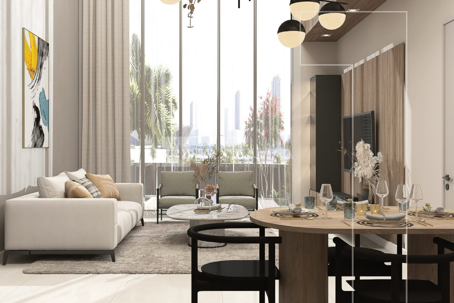 1BR Pool View | 2 Min Metro | High Floor