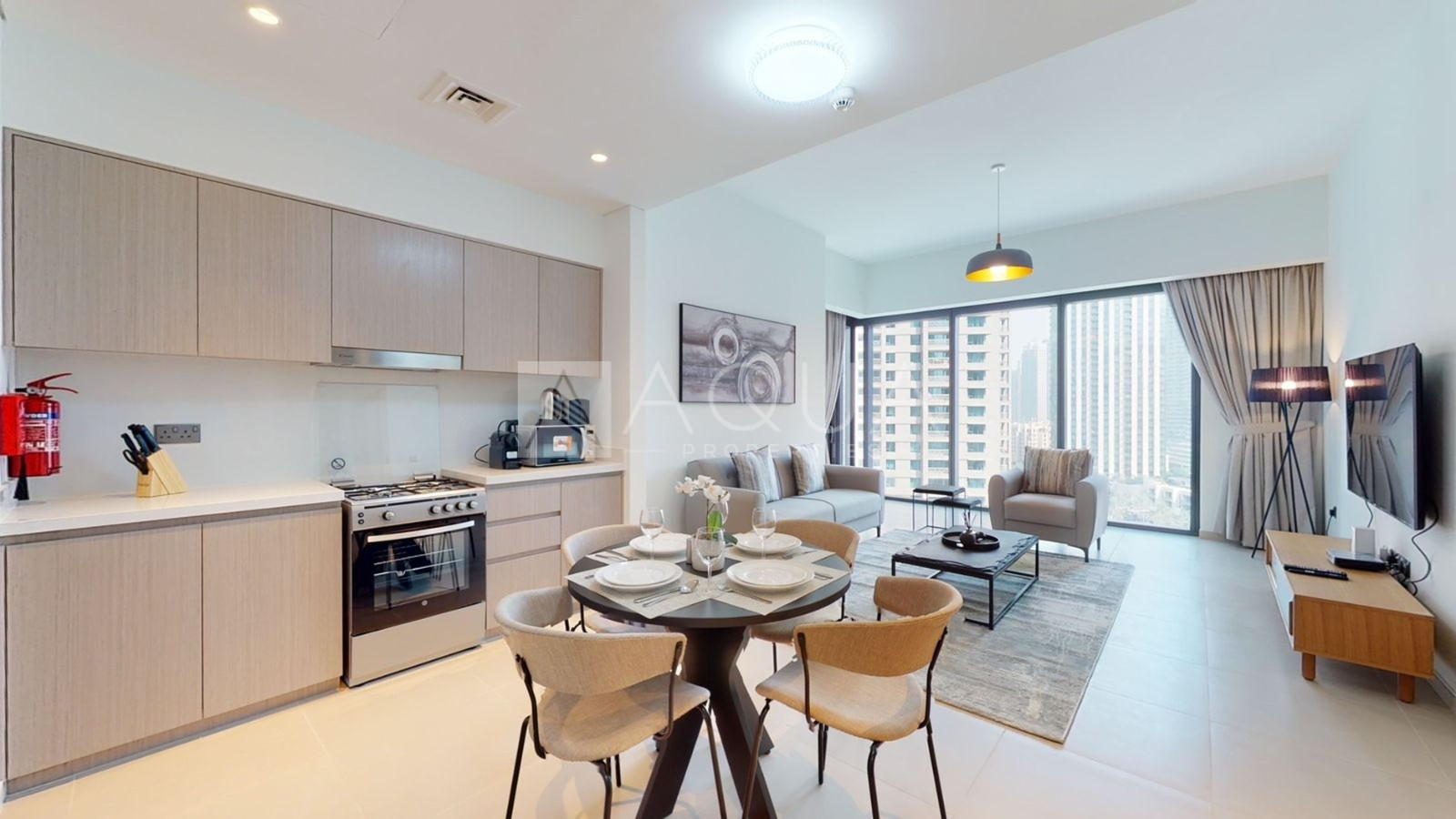 Spacious Layout | Furnished 1 BR | Chiller Free