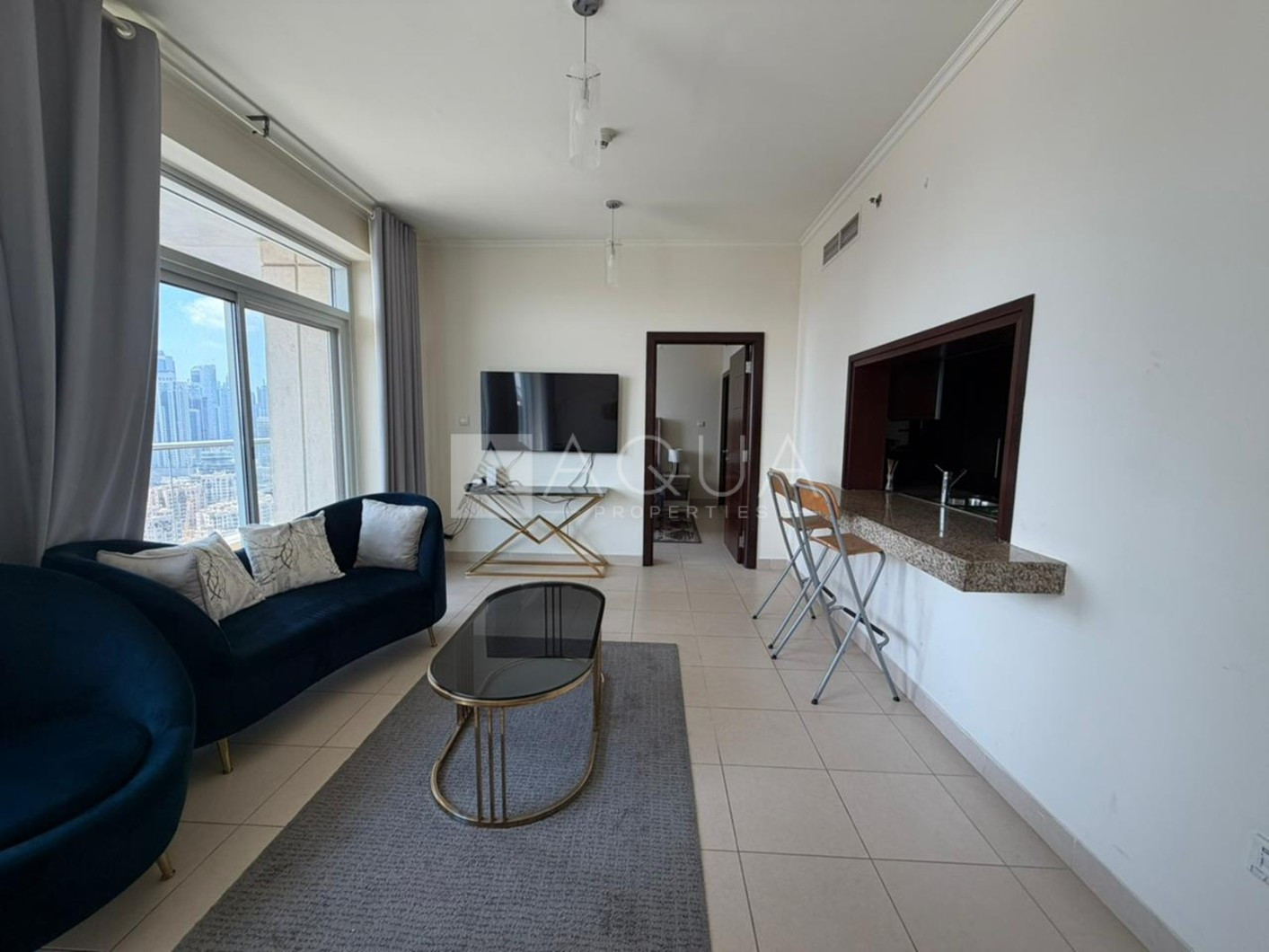 Vacant | Furnished | Sky line View | Close to mall