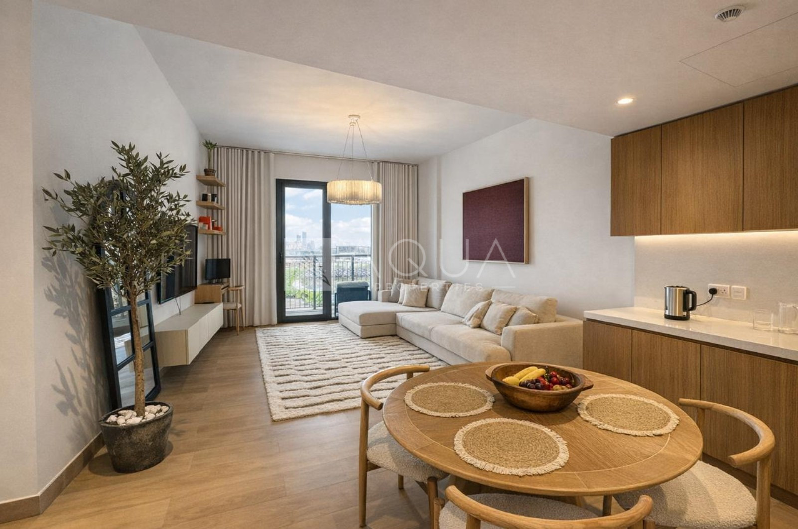 Elegant furnished 1BR | Sea & City Views