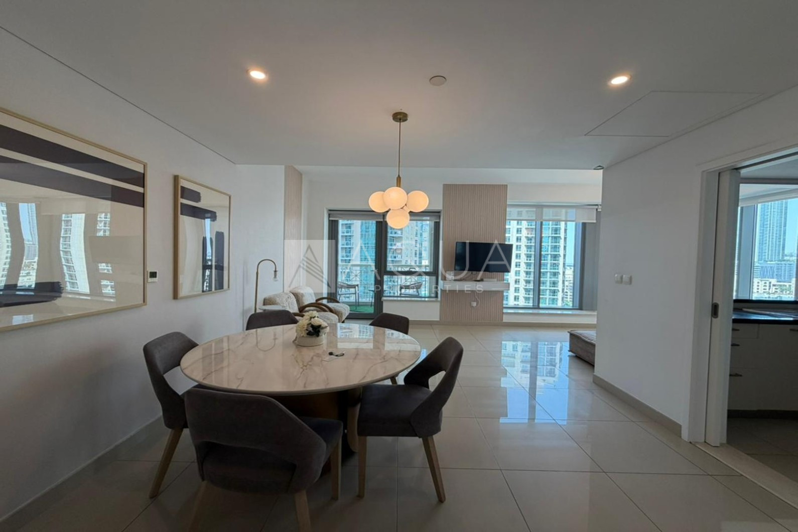Furnished | Fountain Pool View | Chiller Free