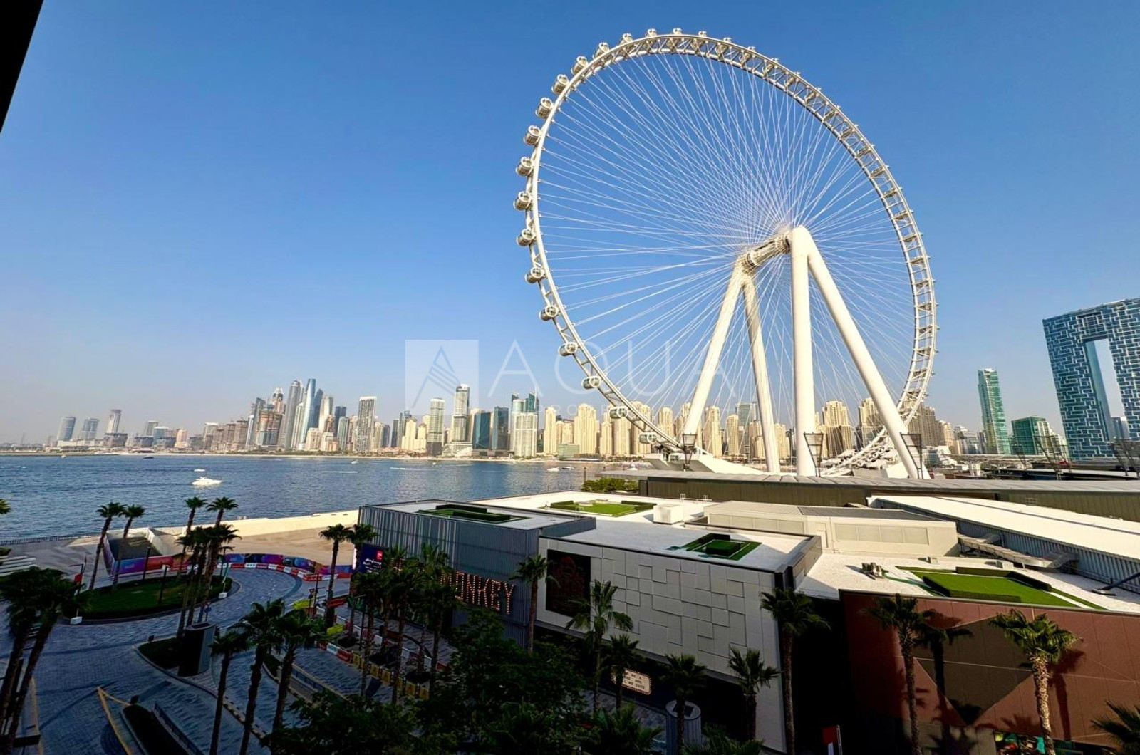 Spacious | 2BR | Ain Dubai and Sea Views