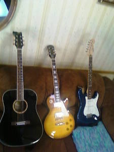 3 guitars