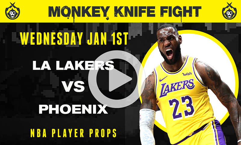 NBA Player Props - Monkey Knife Fight: 1-1-20