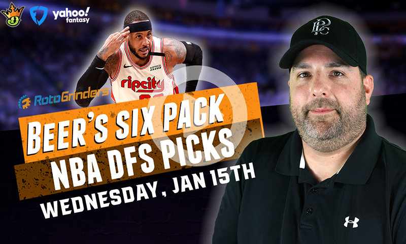 DraftKings, FanDuel and Yahoo NBA Six-Pack: Wednesday, January 15th