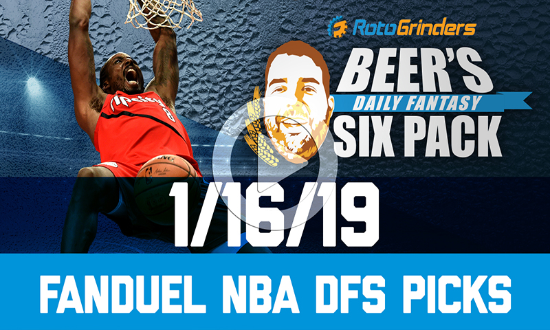 FanDuel NBA Six-Pack: Wednesday, January 16th