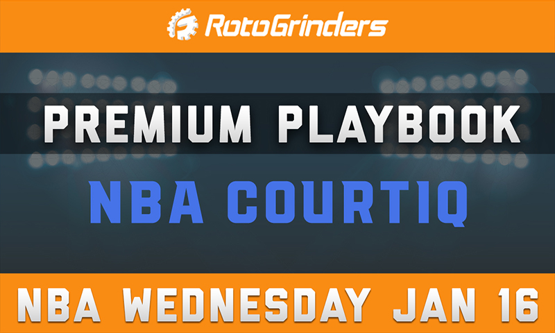 Brit Devine's Premium Playbook - CourtIQ: Wednesday, January 16th