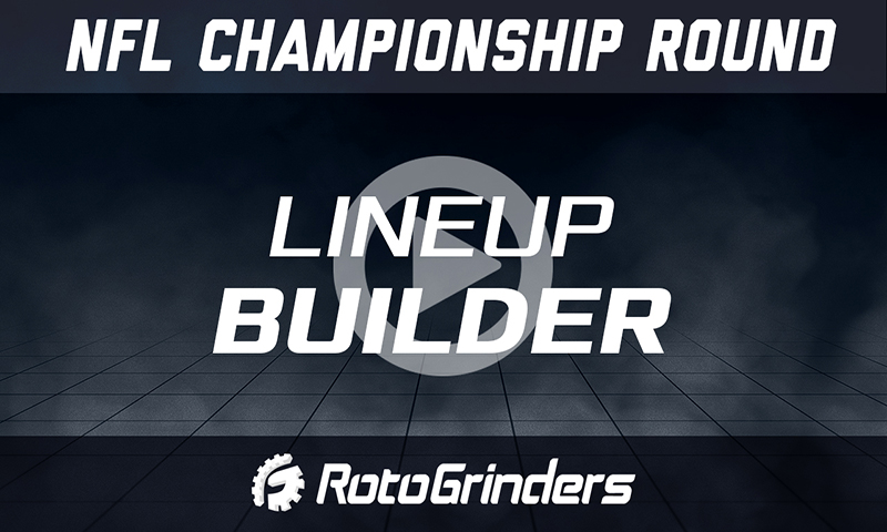 NFL Championship Round Lineup Builder - NFL DFS Show