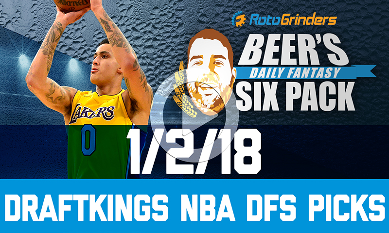 DraftKings NBA Six-Pack: Wednesday, January 2nd