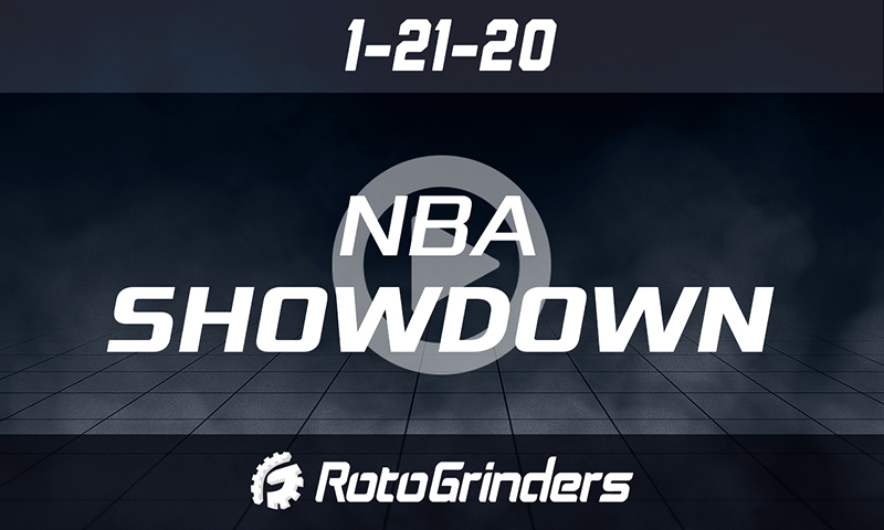 1-21-20 NBA Showdown Lineup Builder - NBA DFS Show