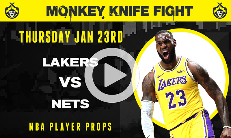 NBA Player Props - Monkey Knife Fight: 1-23-20