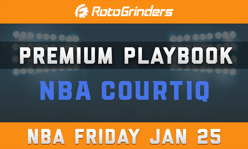 Brit Devine's Premium Playbook - CourtIQ: Friday, January 25th