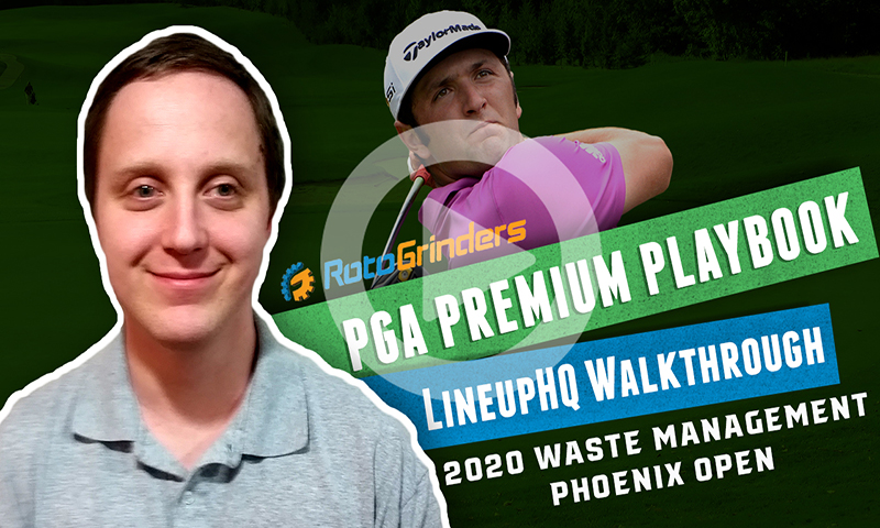 PGA LineupHQ Walkthrough: 2020 Waste Management Phoenix Open