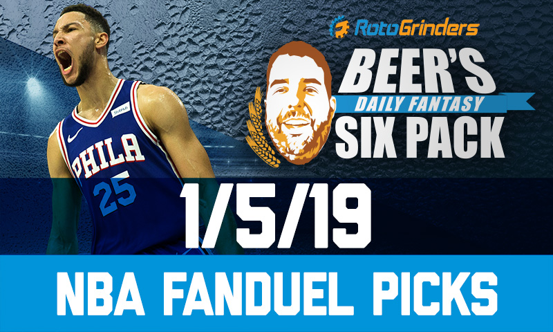 FanDuel NBA Six-Pack: Saturday, January 5th