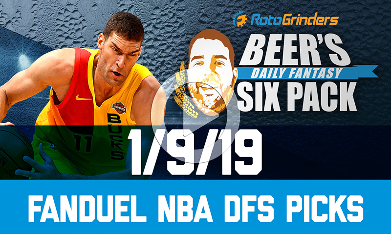FanDuel NBA Six-Pack: Wednesday, January 9th