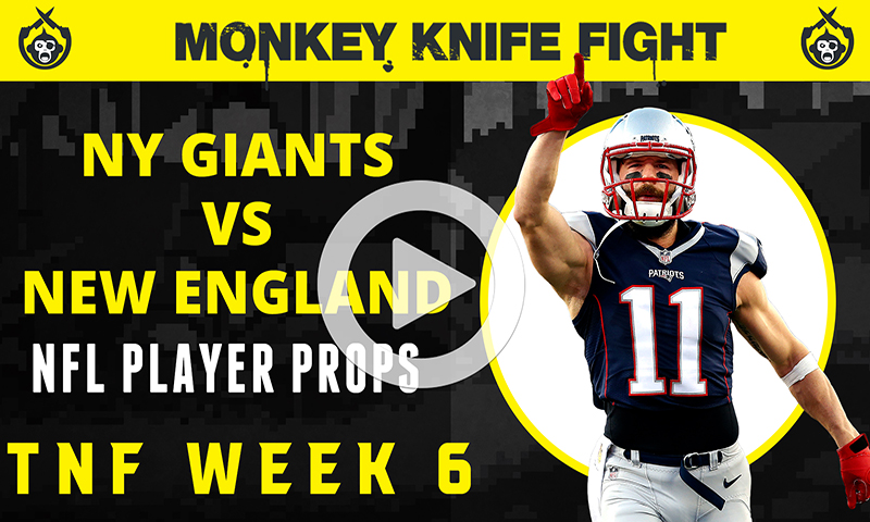 NFL Player Props - Monkey Knife Fight: Week 6 Thursday Night Football