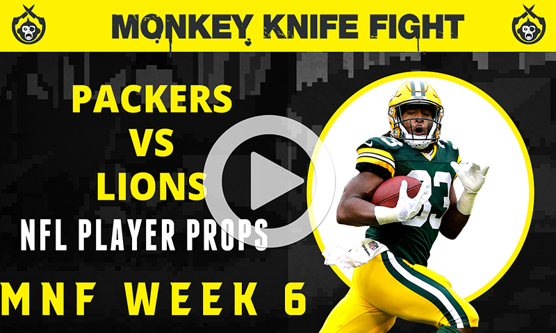 NFL Player Props - Monkey Knife Fight: Week 6 Monday Night Football