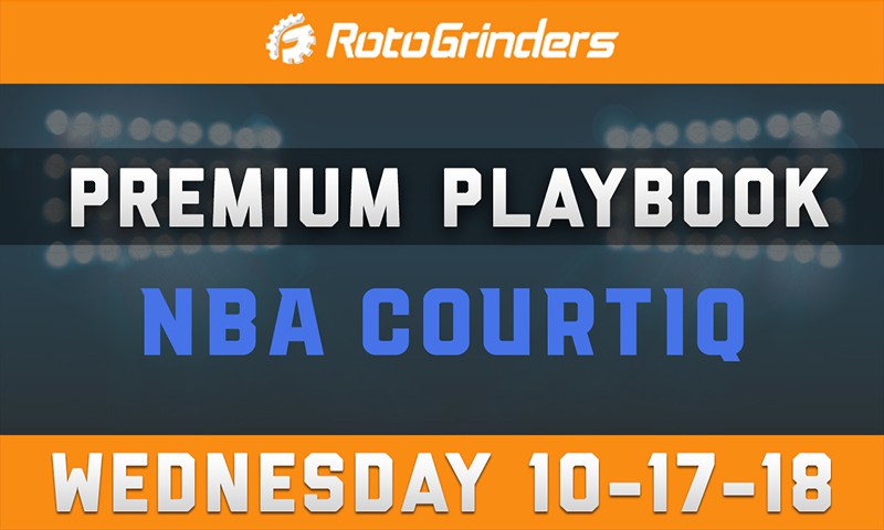 MrTuttle's Premium Playbook - CourtIQ: Wednesday, October 17th