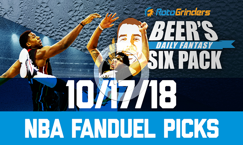 FanDuel NBA Six-Pack: Wednesday, October 17th