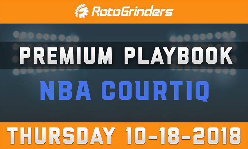 MrTuttle's Premium Playbook - CourtIQ: Thursday, October 18th