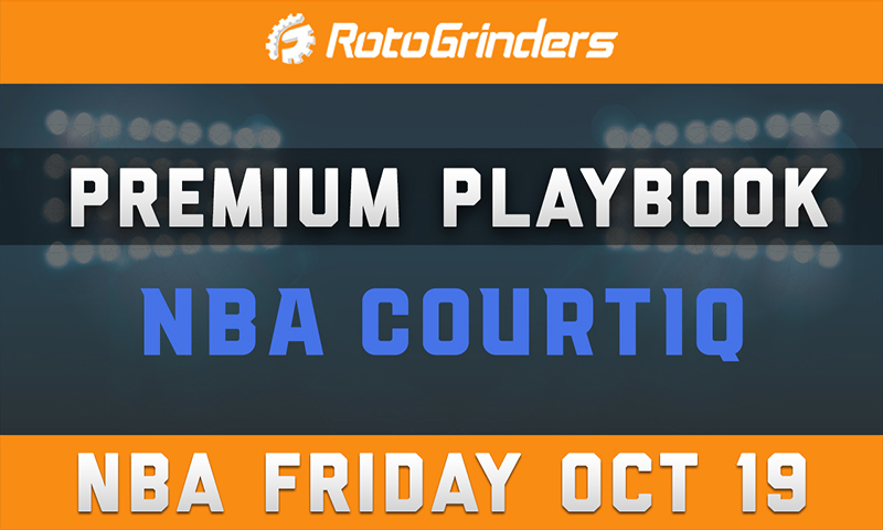 MrTuttle's Premium Playbook - CourtIQ: Friday, October 19th