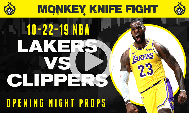 NBA Player Props - Monkey Knife Fight: 10-22-19