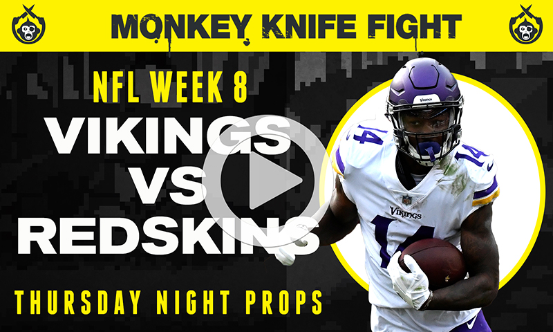 NFL Player Props - Monkey Knife Fight: Week 8 Thursday Night Football