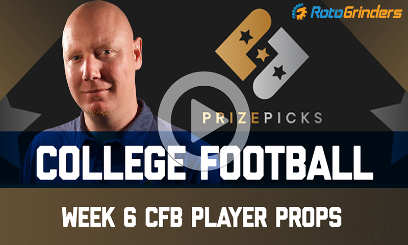 College Football Week 6 Player Props