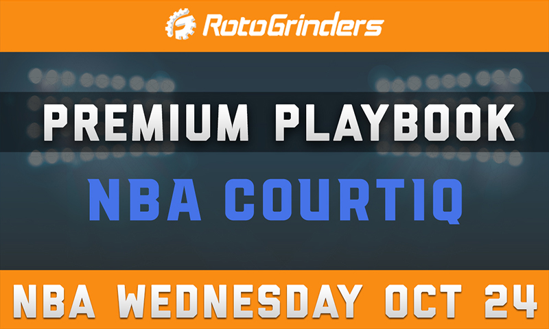 MrTuttle's Premium Playbook - CourtIQ: Wednesday, October 24th