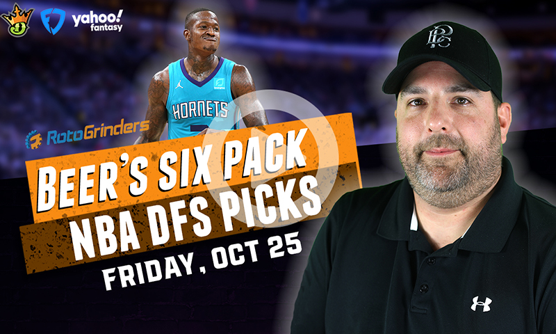DraftKings, FanDuel and Yahoo NBA Six-Pack: 10-25-19