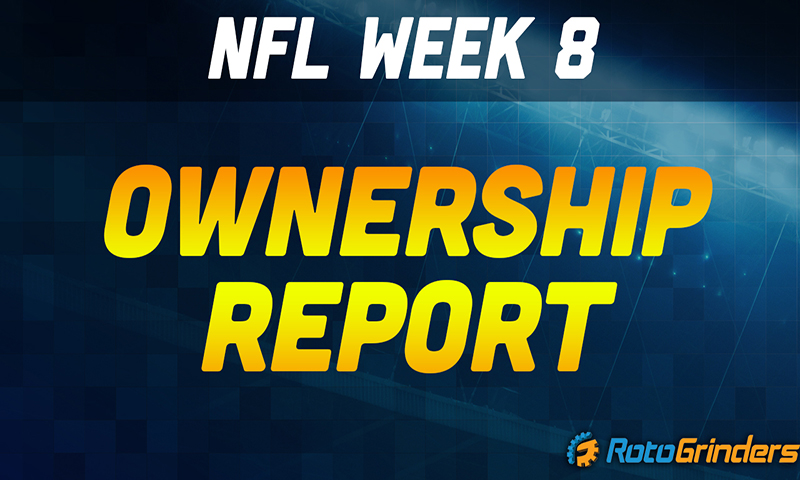 NFL Week 8 DFS Ownership Report
