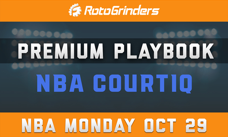 MrTuttle's Premium Playbook - CourtIQ: Monday, October 29th