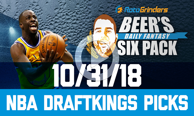 DraftKings NBA Six-Pack: Wednesday, October 31st
