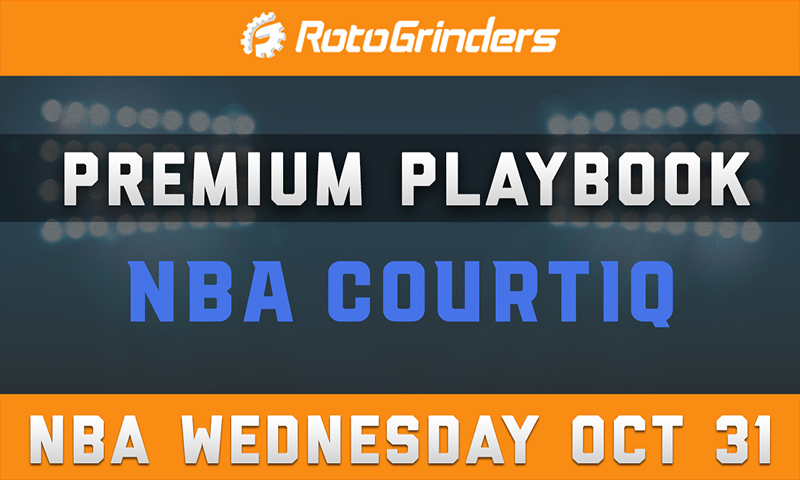 MrTuttle's Premium Playbook - CourtIQ: Wednesday, October 31st