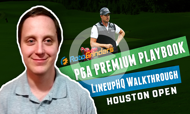 PGA LineupHQ Walkthrough: 2019 Houston Open