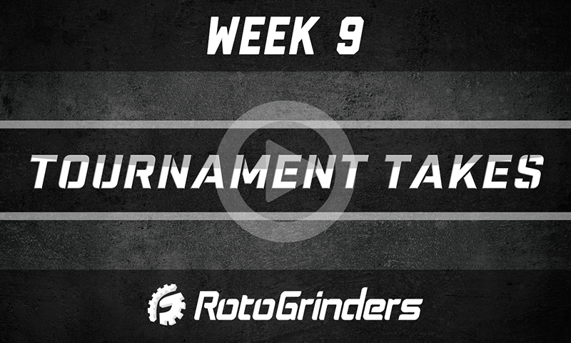 Week 9: 2019 NFL Daily Fantasy Tournament Takes Podcast