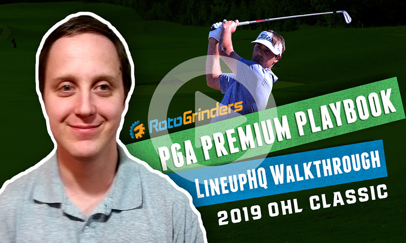 PGA LineupHQ Walkthrough: 2019 Mayakoba Golf Classic