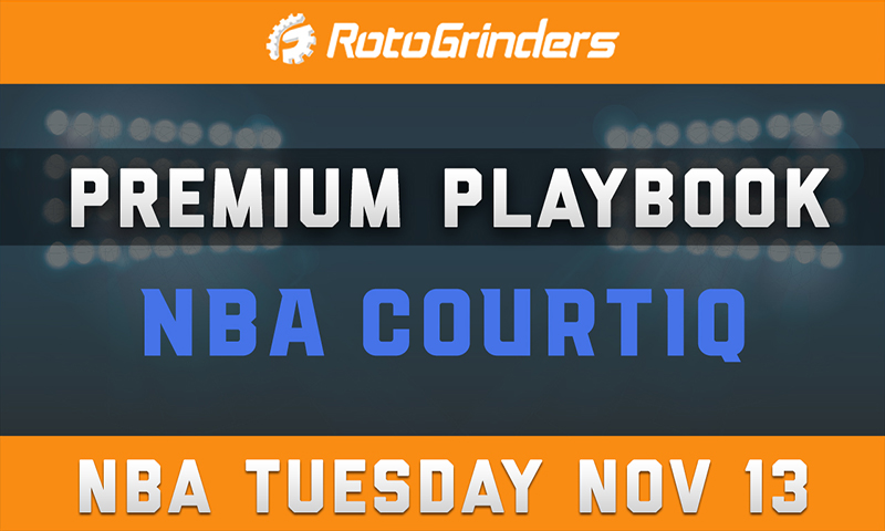 MrTuttle's Premium Playbook - CourtIQ: Tuesday, November 13th