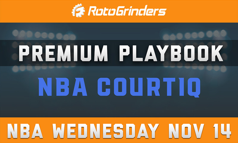 MrTuttle's Premium Playbook - CourtIQ: Wednesday, November 14th