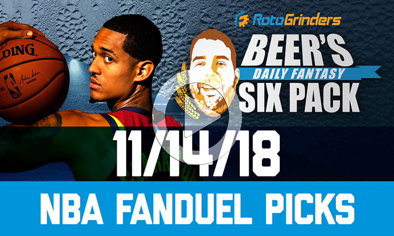 FanDuel NBA Six-Pack: Wednesday, November 14th
