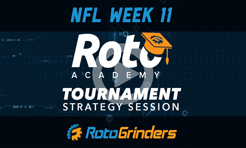 NFL Week 11 RotoAcademy: GPP Contest Selection